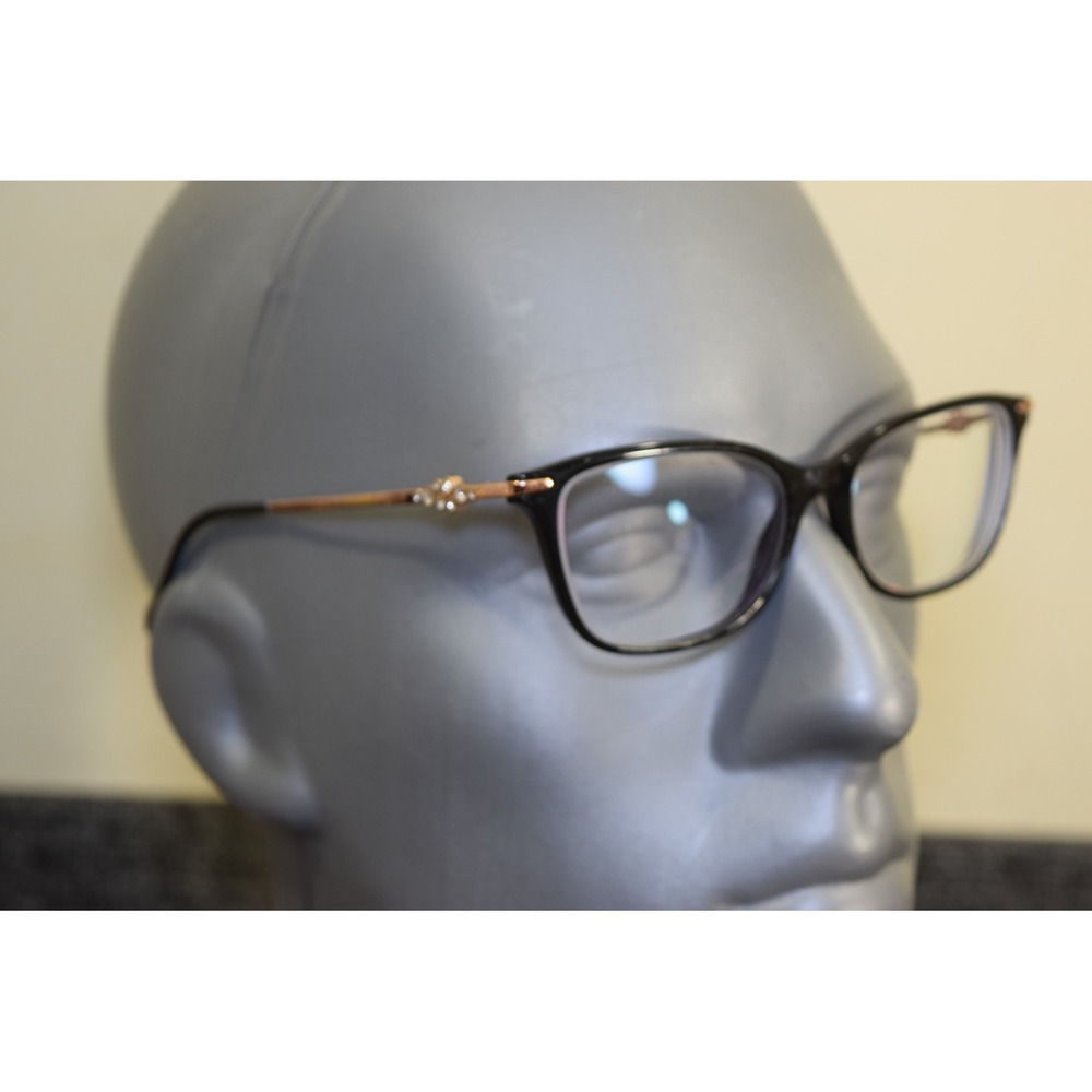 Tiffany & Co TF 2133-B 8001 Black Rose Gold Crystal Eyeglasses Frames 53 16 140